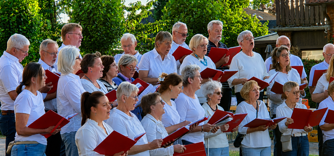 Picknickkonzert 2026 Der Chor Cantabile bei einem Auftritt
