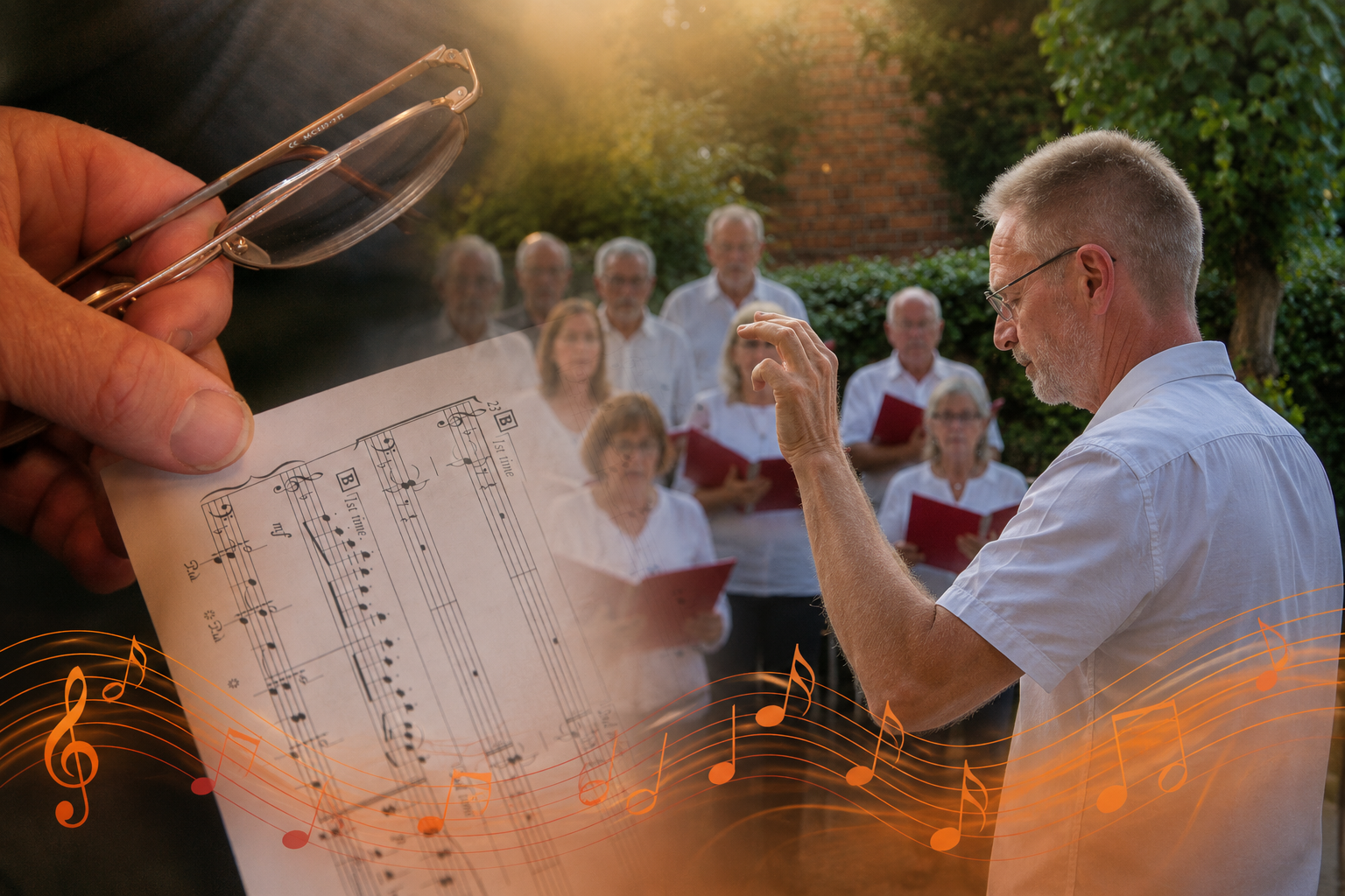 Chorprobe mit Werner